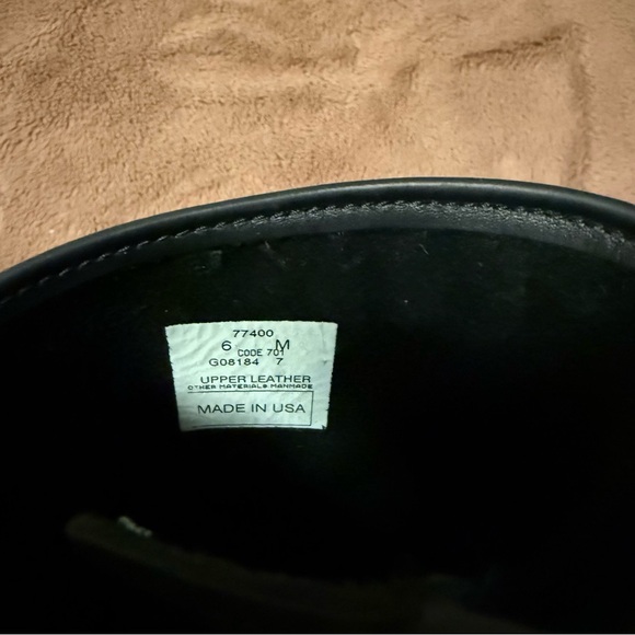 Frye Engineer 12R Greasy Black Leather Biker Boot Size 6 - Picture 11 of 12